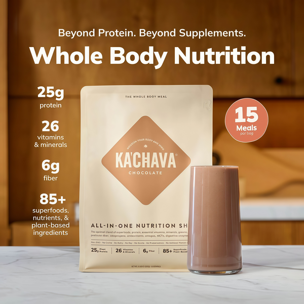 Ka’Chava Whole Body Meal Shake with Probiotics  Digestive Enzymes Gluten  Dairy Free