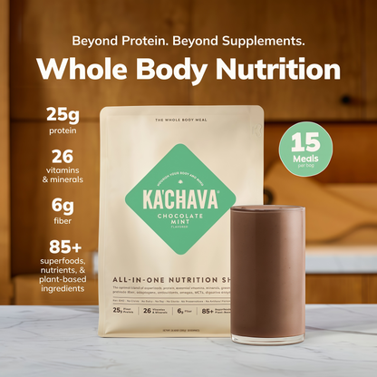 Ka’Chava Whole Body Meal Shake with Probiotics  Digestive Enzymes Gluten  Dairy Free